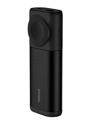 Porodo 5200mAh 2 in 1 PD-W09-BK Wireless Fast Charging Power Bank, Black
