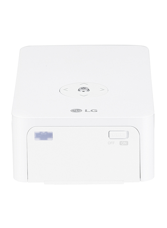 LG PH30JG Minibeam HD LED Wireless Portable Projector, 250 Lumens, Built-in Battery, White