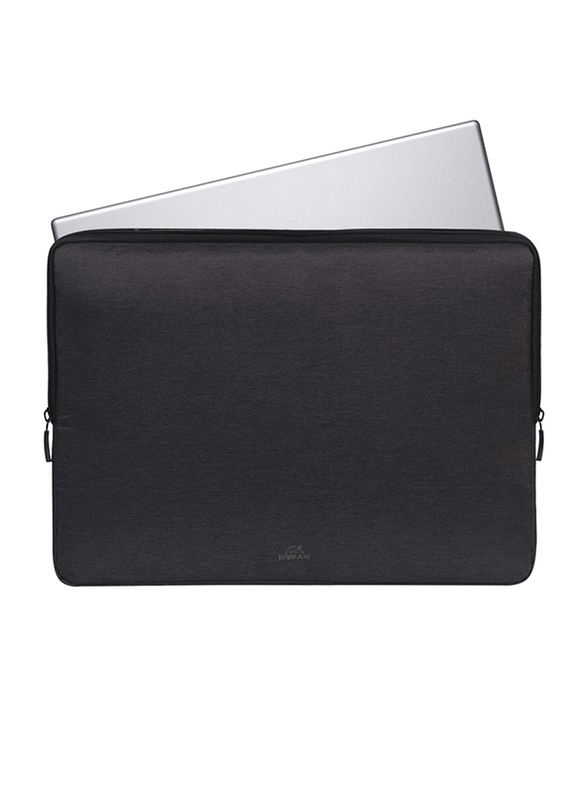 Rivacase Suzuka 15.6-inch Sleeve Laptop Bag, Water Resistance, Black