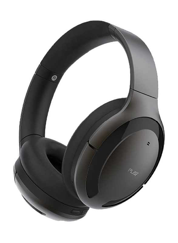 Play Go BH70 AI Based Wireless Over-Ear Hybrid Active Noise Cancelling Headphones with Mic, Medallion Brown