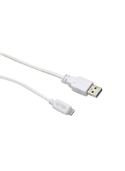 G&BL 1-Meter USB Type-C Cable, USB Type A Male to USB Type-C for Smartphones/Tablets, White