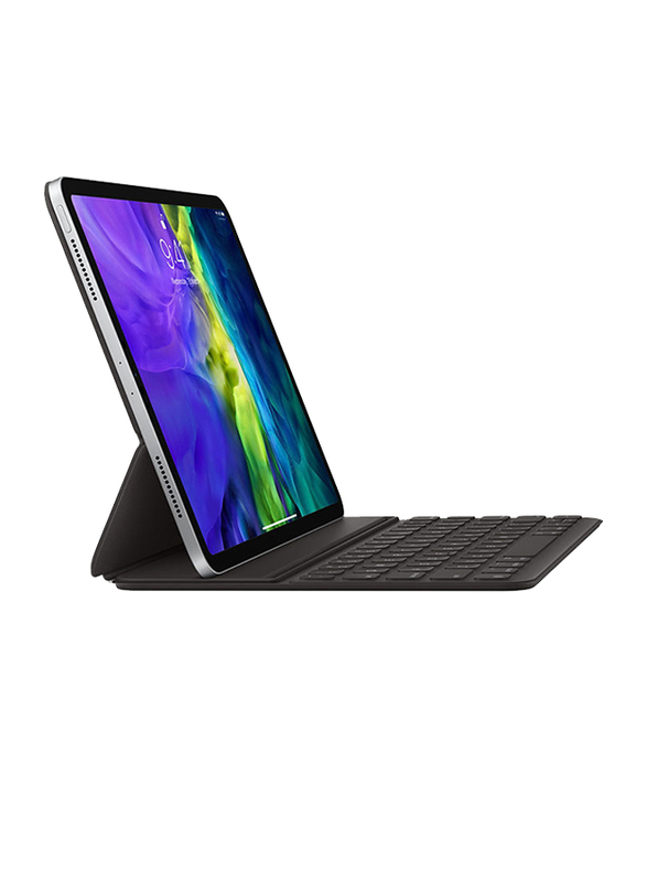 Apple Smart English-Arabic Keyboard Folio Case Cover for Apple iPad Pro 11-inch (2nd Generation) Tablet, Black
