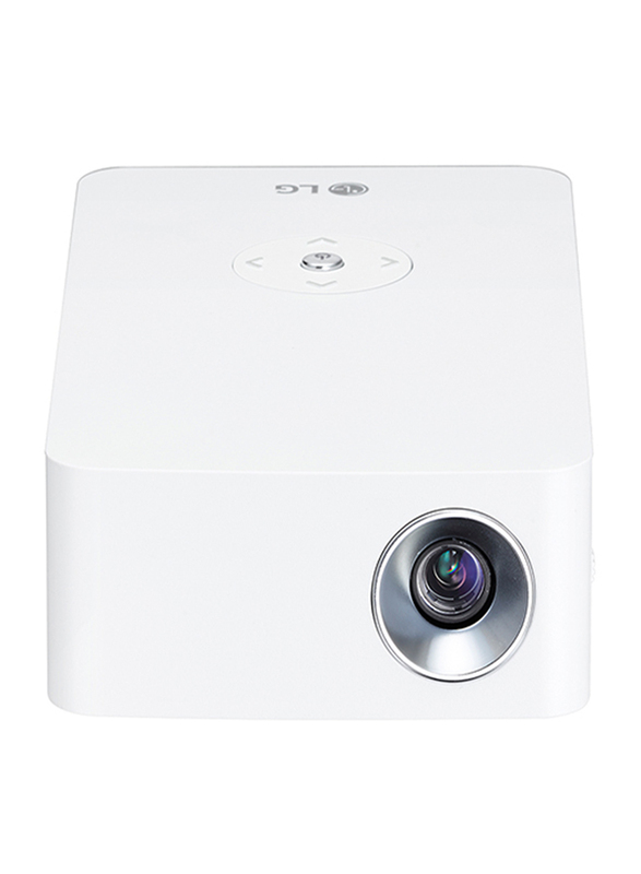 LG PH30JG Minibeam HD LED Wireless Portable Projector, 250 Lumens, Built-in Battery, White