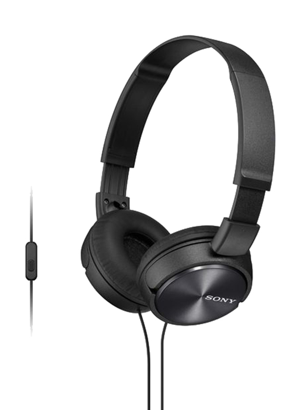 Sony ZX Series On-Ear Stereo Headset, with Mic, Black