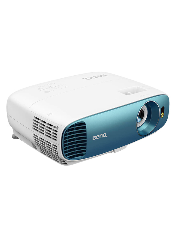 BenQ TK800 4K UHD DLP Wireless Portable Home Entertainment Projector, 3000 Lumens, Built-in Speaker, White