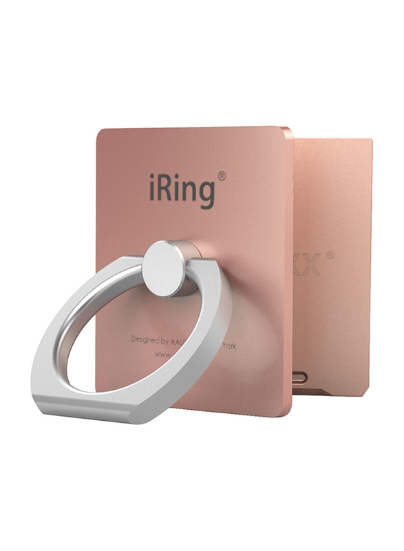 Iring Link Phone Cradle and Stand for Wireless Chargers, Rose Gold