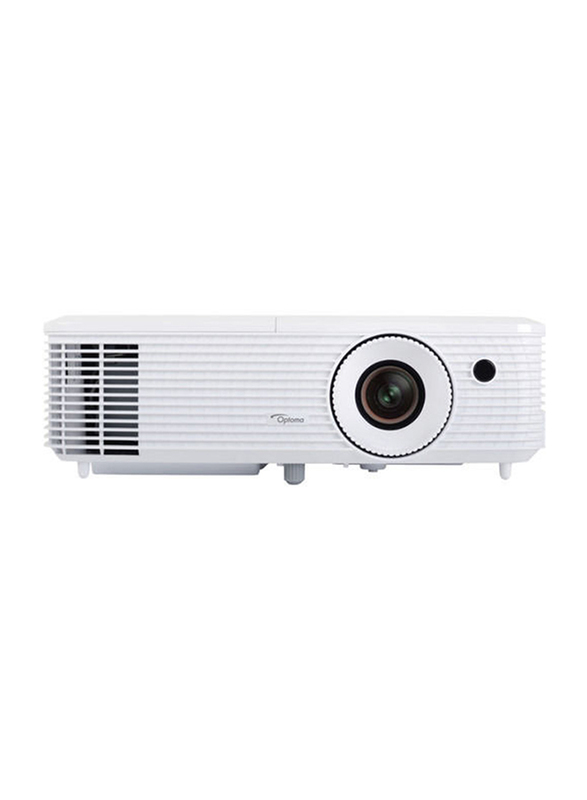 Optoma Technology HD27 FHD DLP Wireless Portable Home Theater Projector, 3200 Lumens, Built in HDCast, White