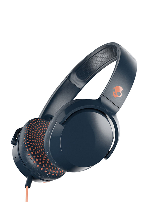 Skullcandy Riff 3.5 mm Jack On-Ear Headphones with Mic, Blue