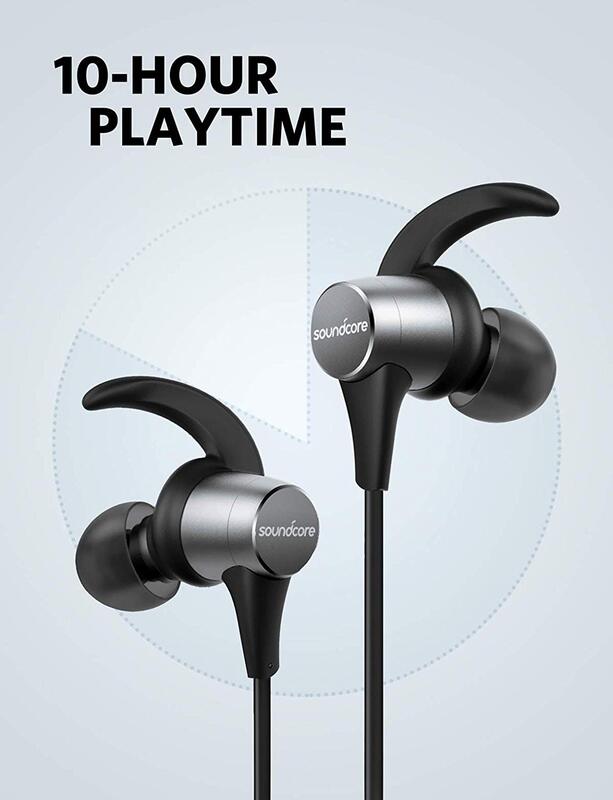 Anker Soundcore Spirit Pro Wireless In-Ear Headphones, Black/Grey