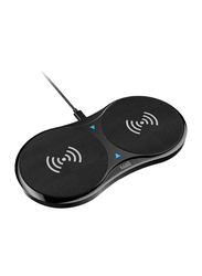X.cell Two Phone Wireless Charger, 10W, Black