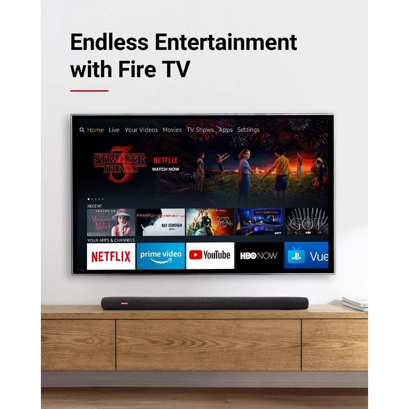 Anker Nebula Soundbar Fire TV Edition Speaker, Black