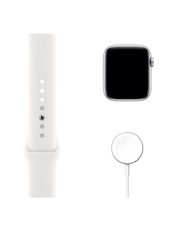Apple Watch Series 6 - 40mm Smartwatch, GPS, Silver Aluminum Case with White Sport Band