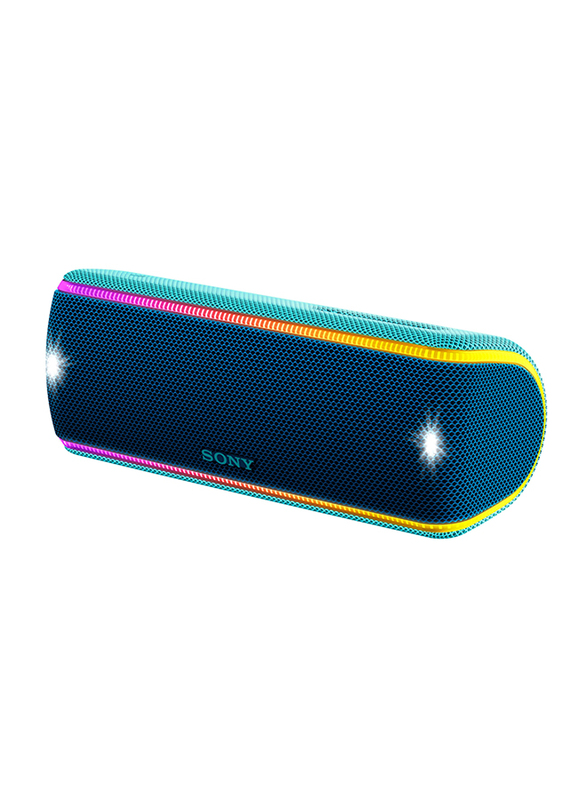 Sony SRS-XB31 Extra Bass Water Resistant Portable Wireless Bluetooth Speaker, Blue