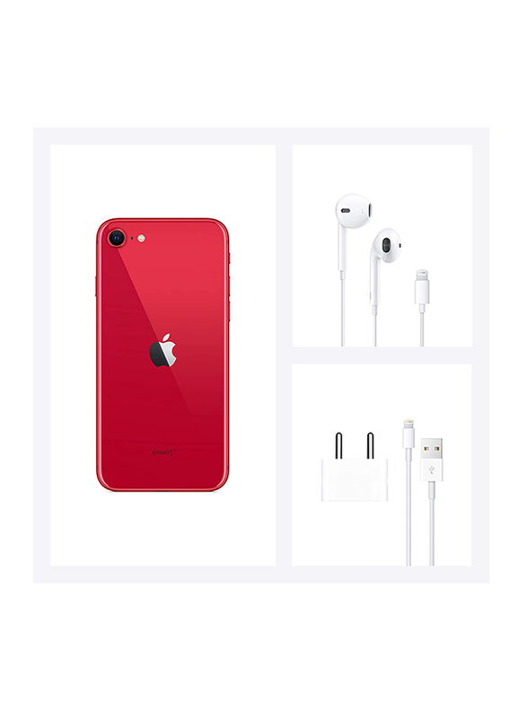 Apple iPhone SE 128GB Red, 3GB RAM, Without FaceTime, 4G LTE, Dual Sim Smartphone