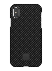 Happy Plugs Apple iPhone X Carbon Fiber Protective Mobile Phone Case Cover, Black
