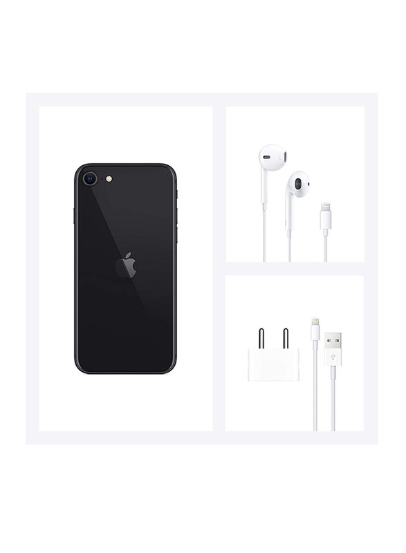 Apple iPhone SE 64GB Black, 3GB RAM, Without FaceTime, 4G LTE, Dual Sim Smartphone