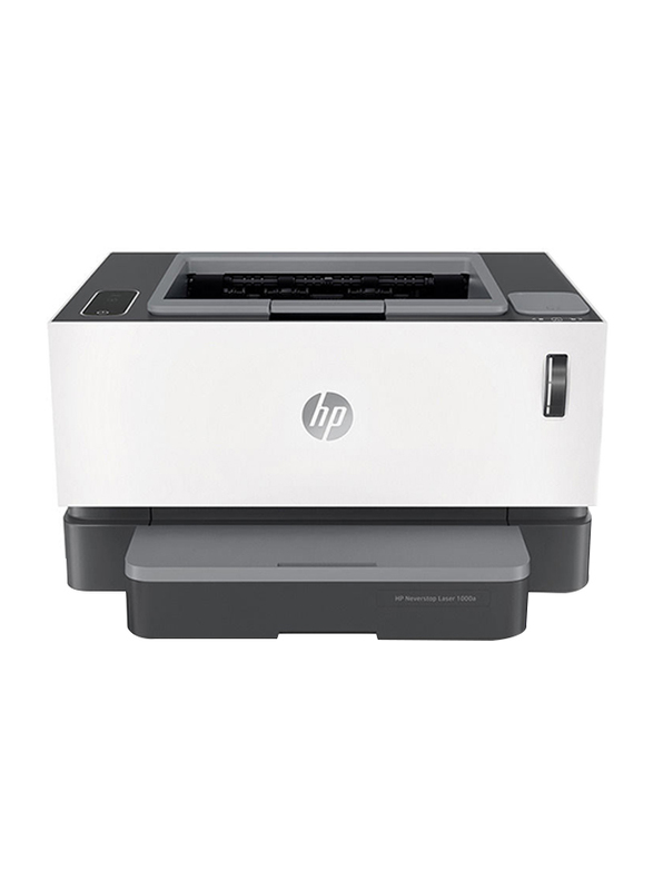 HP Neverstop Laser 1000w 4RY23A All-in-One Printer, White/Black