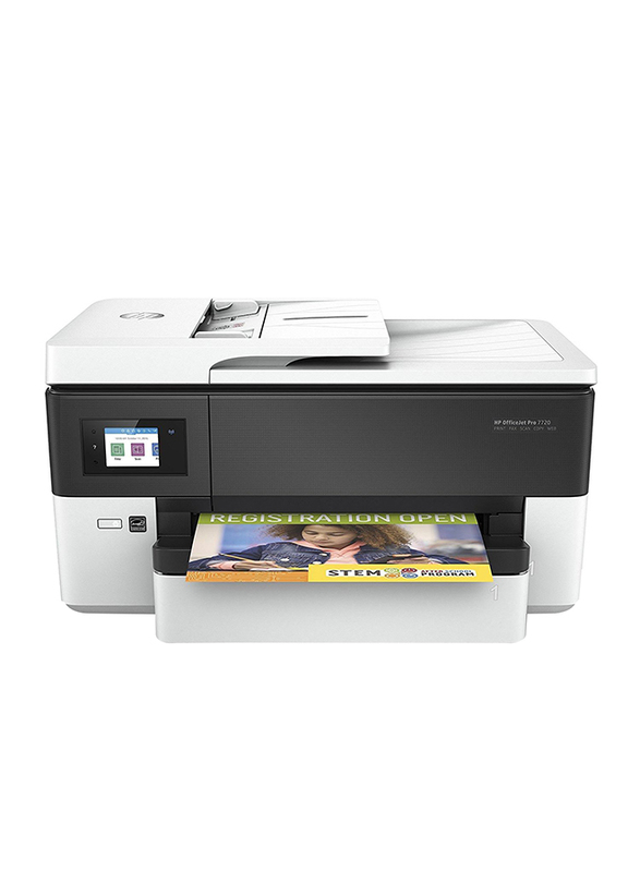HP OfficeJet Pro 7720 Y0S18A All In One Wide Format Printer, White/Black