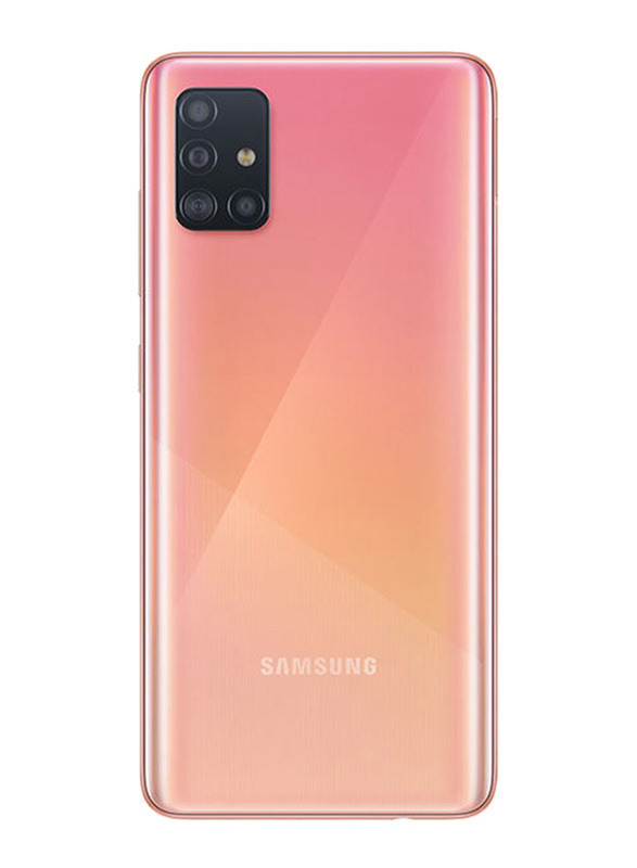 Samsung Galaxy A51 128GB Pink, 6GB RAM, 4G LTE, Dual Sim Smartphone