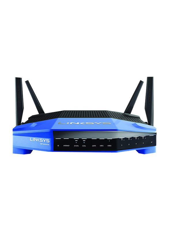 Linksys WRT3200ACM Mu-mimo Gigabit Wi-Fi Router AC3200, Black/Blue