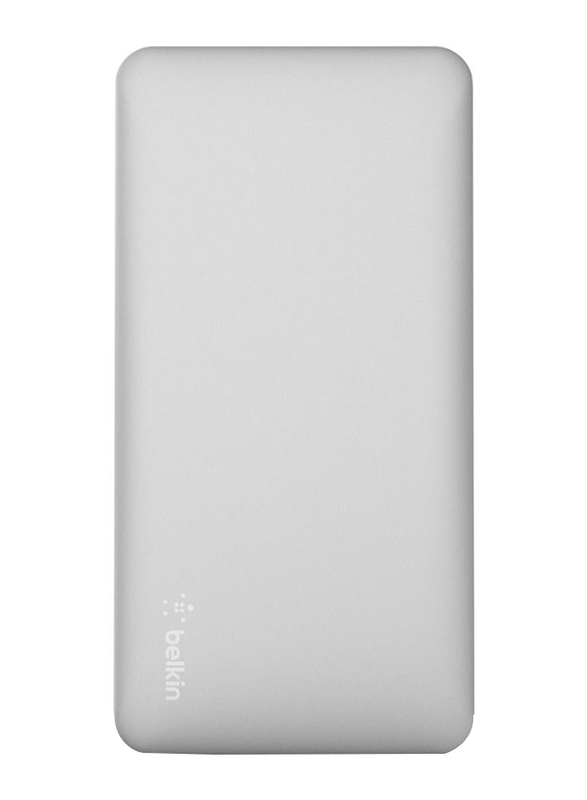 Belkin 10000mAh Pocket Power F7U039BTSLV Fast Charging Portable Power Bank, Silver