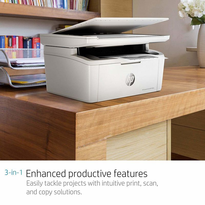 HP LaserJet Pro M28w W2G55A Multi-Function Laser Printer, White