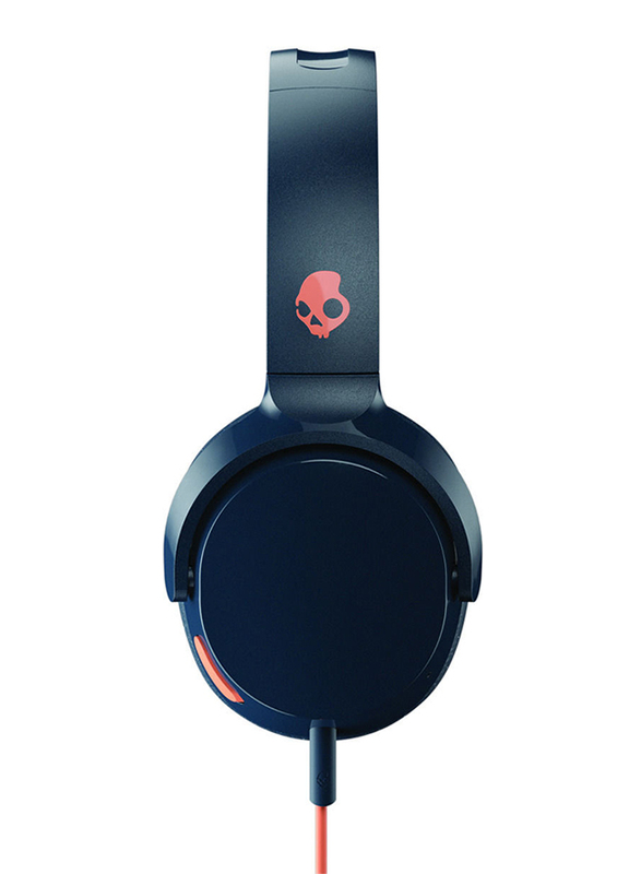 Skullcandy Riff 3.5 mm Jack On-Ear Headphones with Mic, Blue