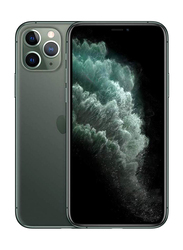 Apple iPhone 11 Pro 256GB Midnight Green, Without FaceTime, 4GB RAM, 4G LTE, Dual Sim Smartphone