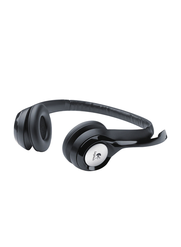 Logitech H390 USB On-Ear Noise Cancelling Headset, with Mic, Black