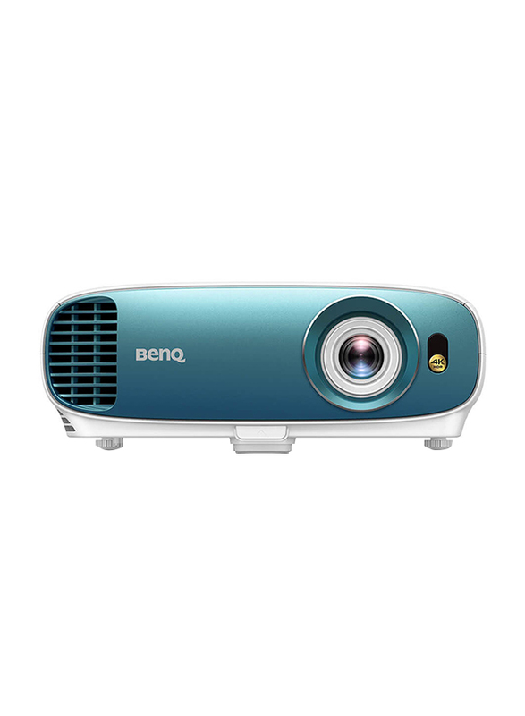 BenQ TK800 4K UHD DLP Wireless Portable Home Entertainment Projector, 3000 Lumens, Built-in Speaker, White