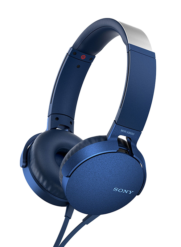 Sony MDR-XB550AP Wired Over-Ear Headphones with Extra Bass , Blue