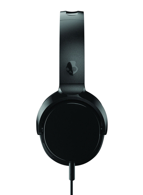 Skullcandy Riff 3.5 mm Jack On-Ear Headphones with Mic, Black
