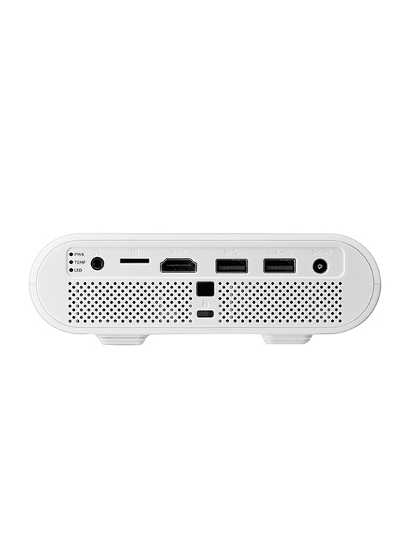 BenQ GS1 Portable HD LED Projector for Outdoor Families, 300 Lumens, Built-in Speaker, White