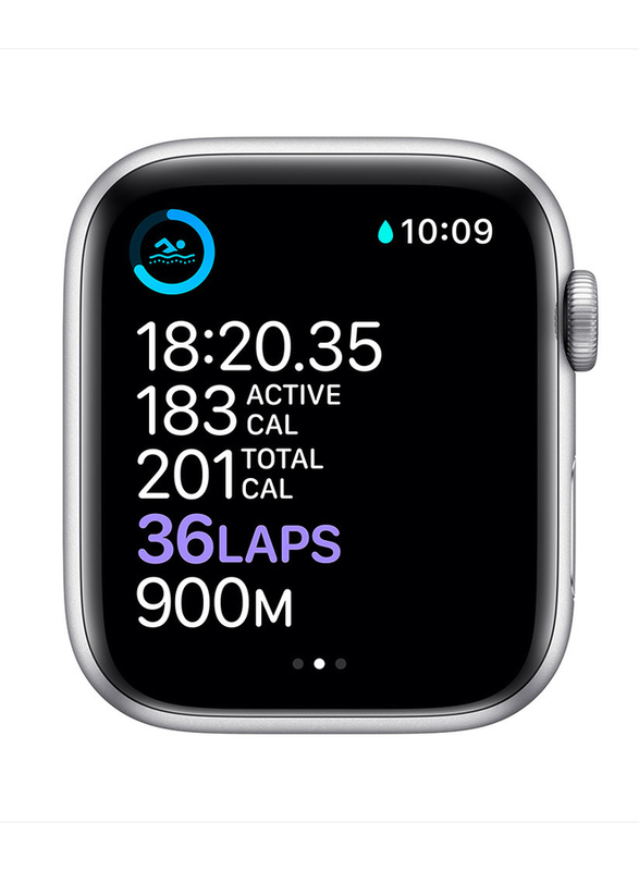 Apple Watch Series 6 - 40mm Smartwatch, GPS, Silver Aluminum Case with White Sport Band