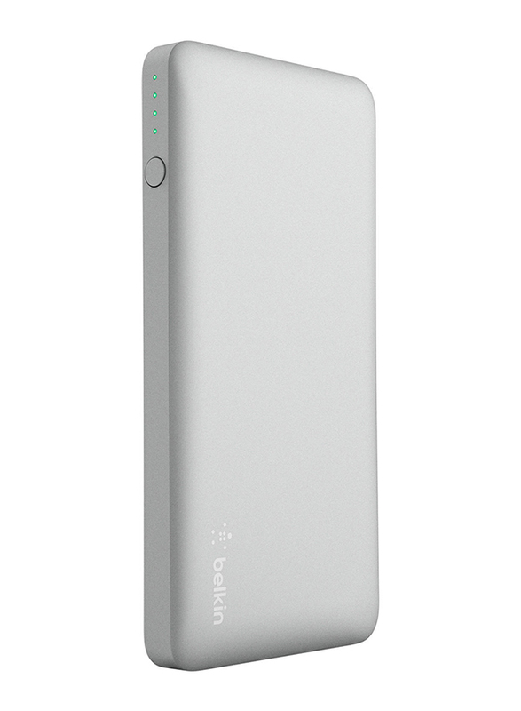 Belkin 5000mAh Pocket Power F7U019BTSLV Fast Charging Power Bank, Silver