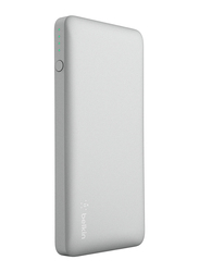 Belkin 5000mAh Pocket Power F7U019BTSLV Fast Charging Power Bank, Silver