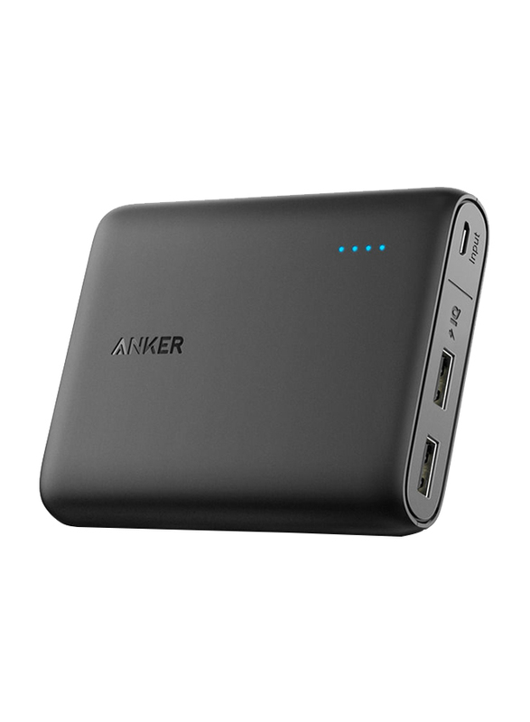 Anker 10400mAh PowerCore Fast Charging Power Bank with Micro-USB Input, Black