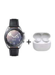 Samsung Galaxy Watch 3 - 41mm Smartwatch with JBL Tune 120 Earbuds, GPS and Bluetooth, Mystic Silver/White