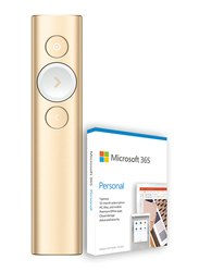 Logitech Spotlight Plus Presentation Remote with Microsoft 365 Personal, Gold