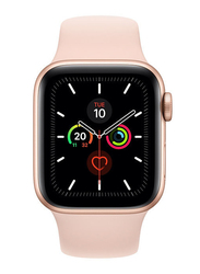 Apple Watch Series 5 - 40mm Smartwatch, GPS, Gold Aluminum Case with Pink Sand Sport Band