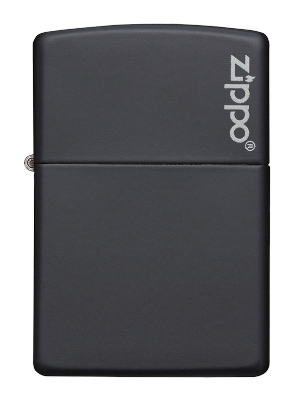 

Zippo Grey Zippo Logo Classic Lighter, Black