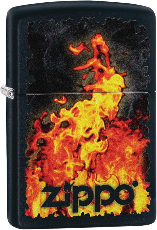 

Zippo 218 CI412316 Fire Design Windproof Lighter, Multicolor