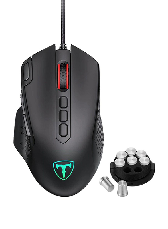 

Generic Optical Wired Gaming Mouse with RGB Light Backlight, PTPC257AB, Black