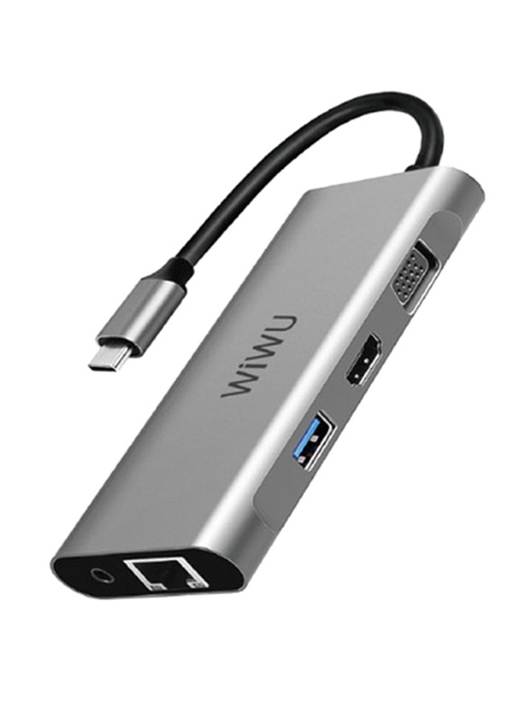 

WiWu Alpha 11 In 1 USB-C Hub, Grey