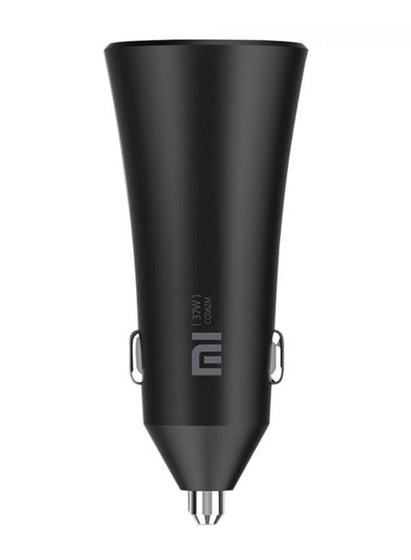 Xiaomi Mi 37W Dual USB-A Port Car Charger, Multiple Protections, LED Power Indicator, Black