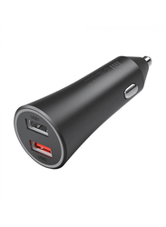 Xiaomi Mi 37W Dual USB-A Port Car Charger, Multiple Protections, LED Power Indicator, Black