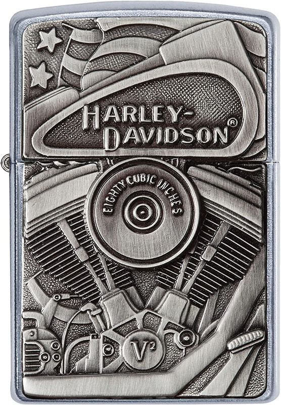 

Zippo HD Motor Flag Windproof Lighter - Street Chrome