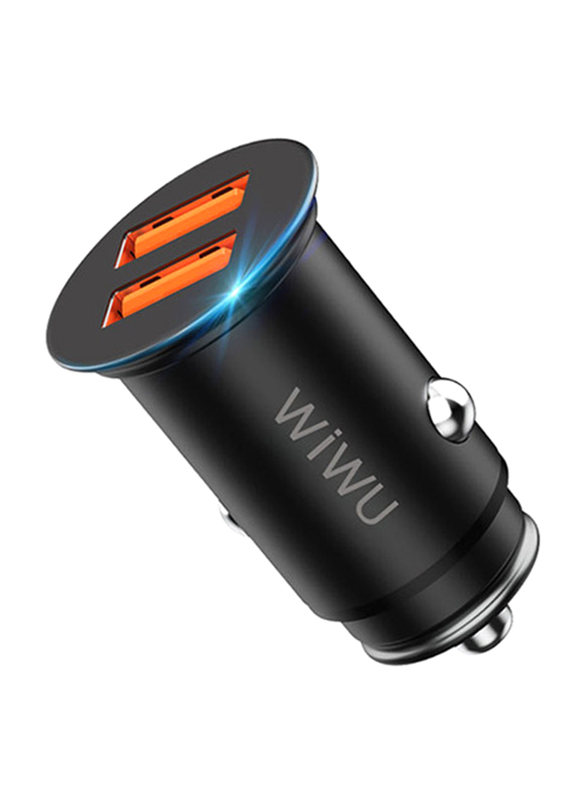 

WIWU Dual QC 3.0 Car Charger, Black
