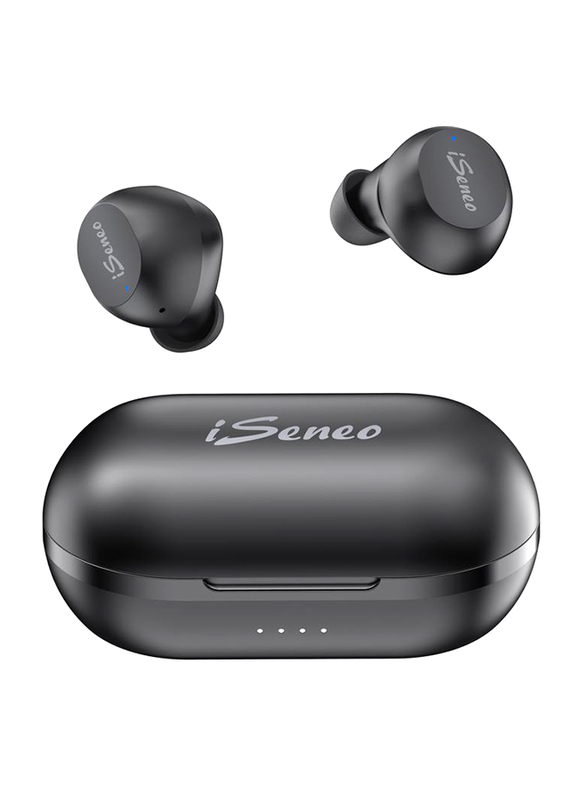 

iSeneo True Wireless Earbuds In-Ear Stereo with Mic, Bluetooth 5.0, Black