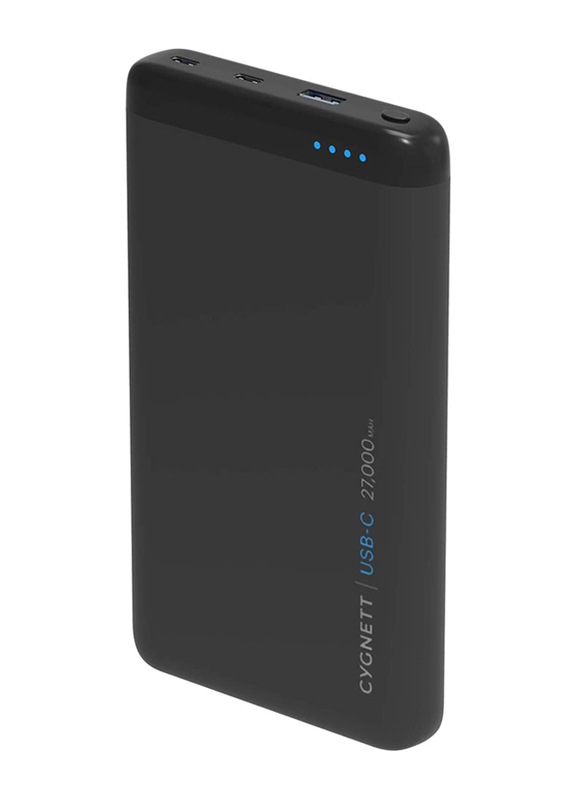 Cygnett 27000mAh Charge Up Pro Power Bank with 72W Output & 30W USB-C Input, Black